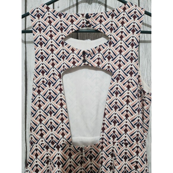 Zara Trafaluc Romper Mini Dress Medium Pink Bodycon Button Close Cutout Back - Picture 10 of 15